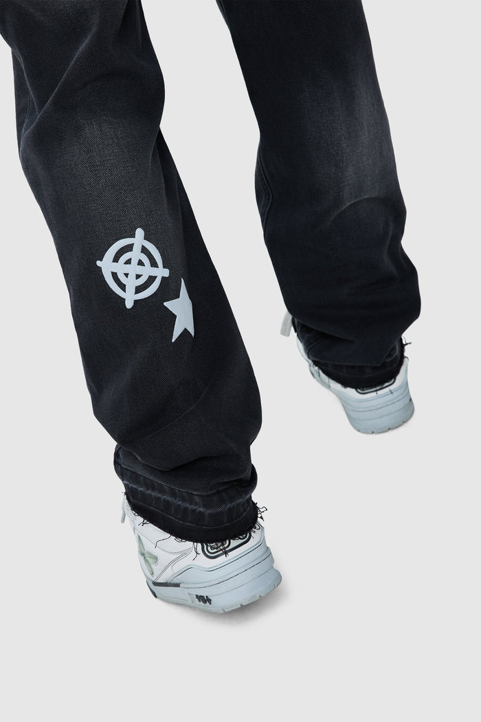 Shoot For The Stars Relaxed Jean - Black