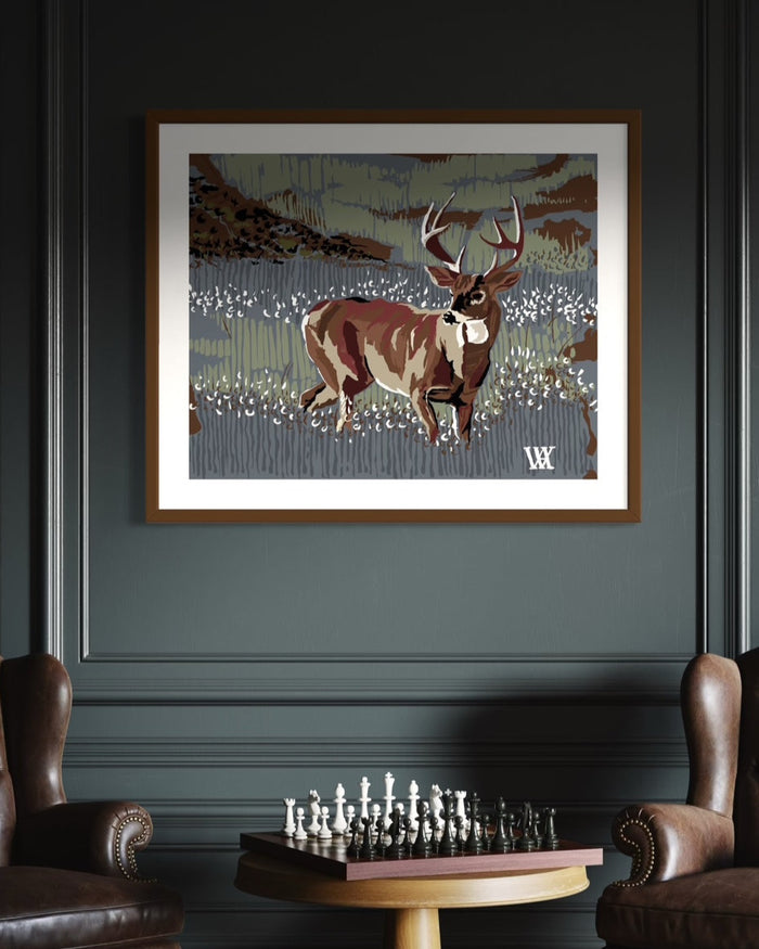Slate Still Buck | Austin Williams Art | austinwilliamsart.com
