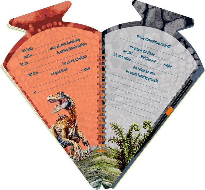 Spiegelburg Schultüten-Kratzelbuch T-Rex Hurra, endlich Schule
