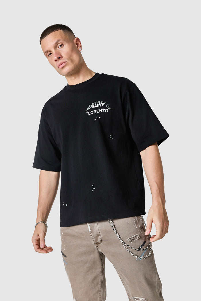 St Lorenzo Painter Tee 2.0 - Black