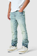 Stacked Jean  - Champagne Blue