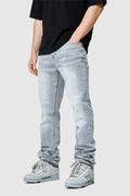 Stacked Jean - Light Grey