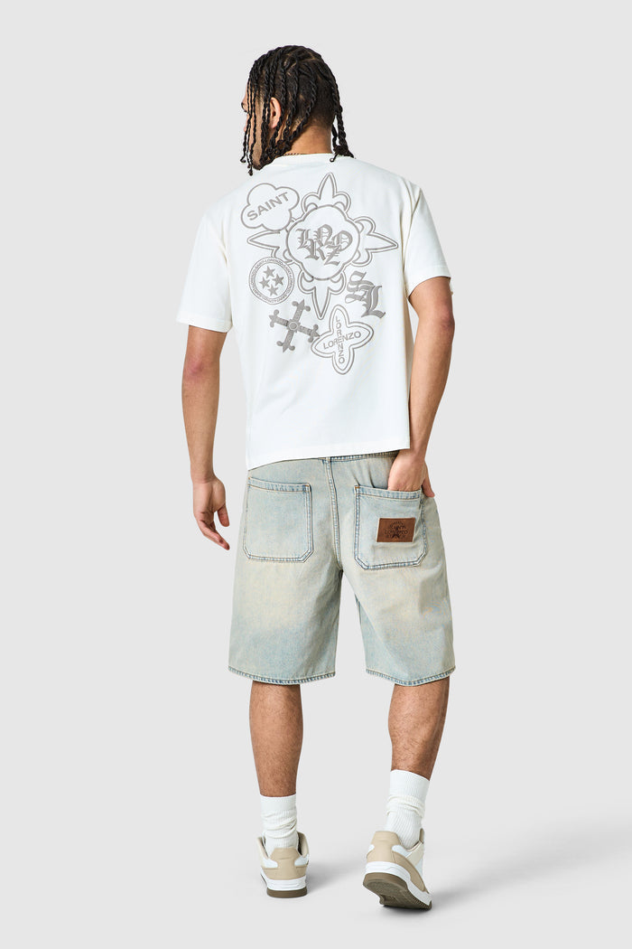 Staples Icon Core Twinset - Sand Blue / Off White
