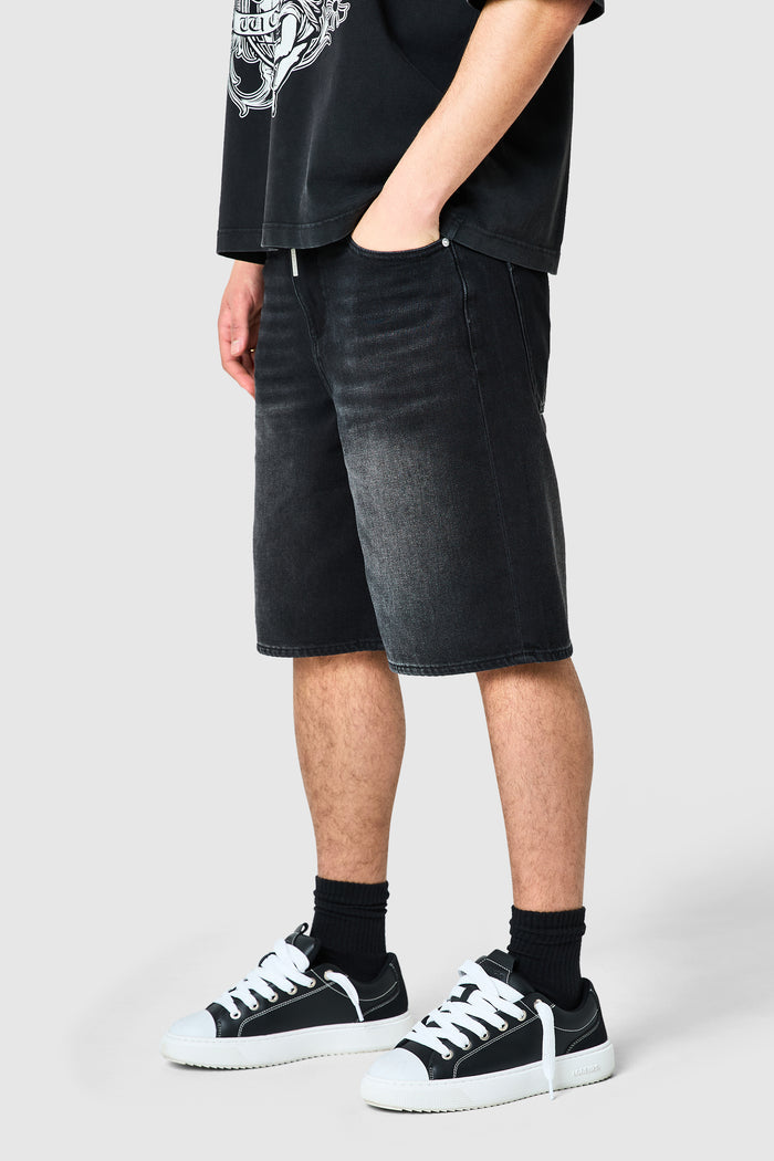 Staples Jort - Black Denim