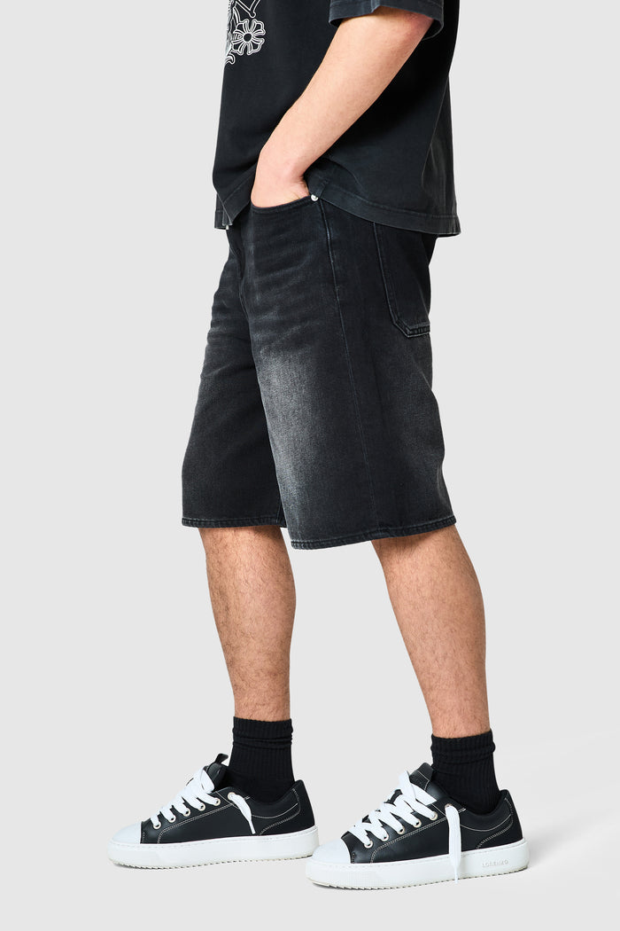 Staples Jort - Black Denim