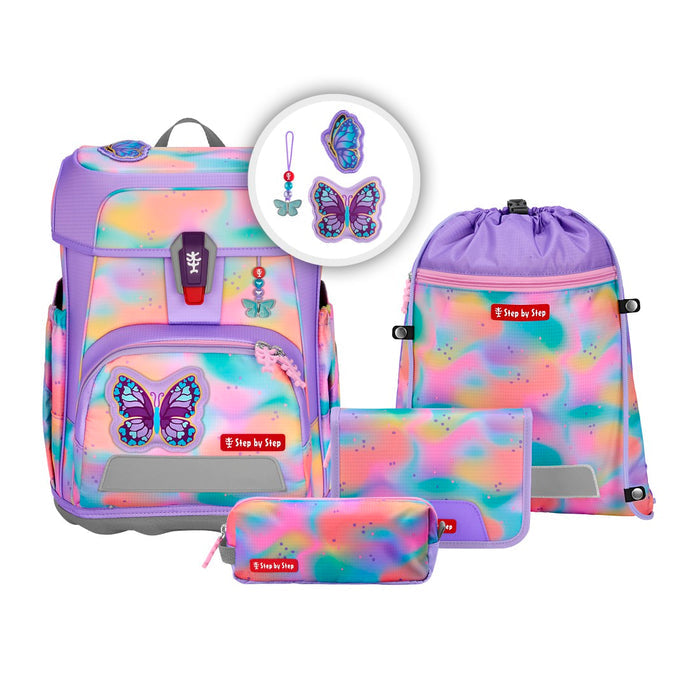 Step by Step Cloud FLASH Schulranzenset 5tlg. Butterfly Luna