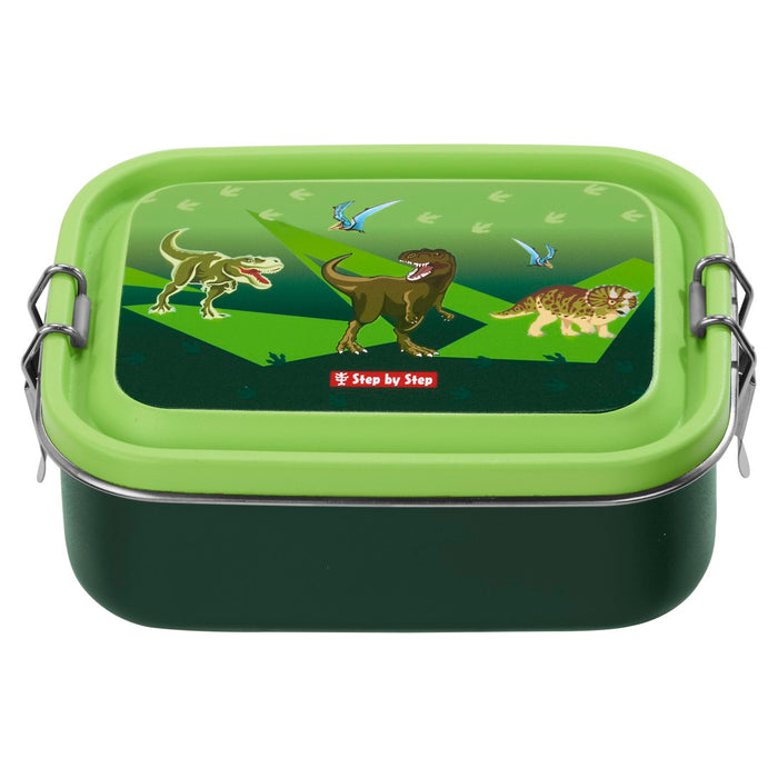 Step by Step Edelstahl Lunchbox Dino