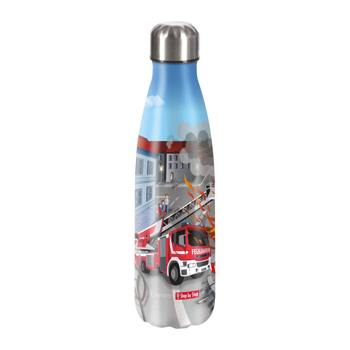 Step by Step Edelstahl Trinkflasche Fire Engine Brandon