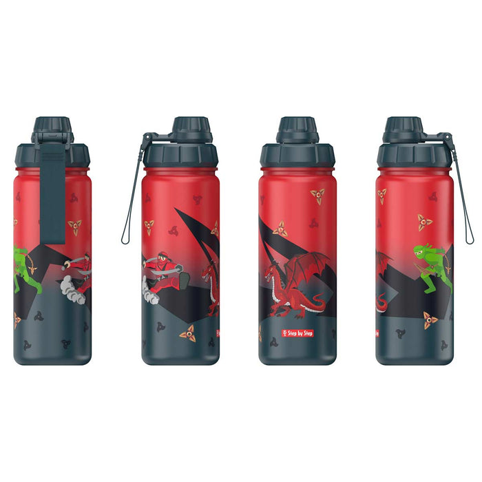 Step by Step Edelstahl Trinkflasche Warrior