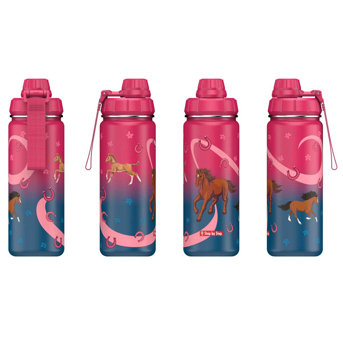Step by Step Edelstahl Trinkflasche Wild Horse