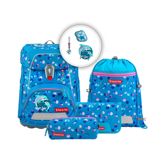 Step by Step FIT Schulranzenset 5tlg. Dolphin Finja