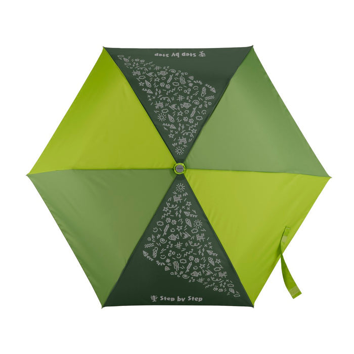 Step by Step Kinder Regenschirm Green mit Magic Rain Effekt