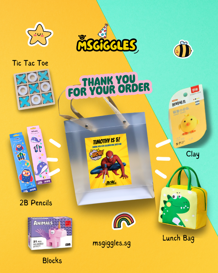 Superhero Side Kick party decorations and themed items for Timothy's birthday celebration
