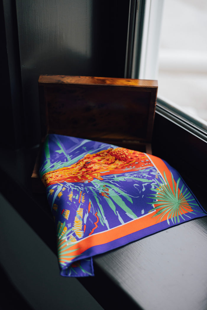 Swamp Ocmulgee Alligator Pocket Square