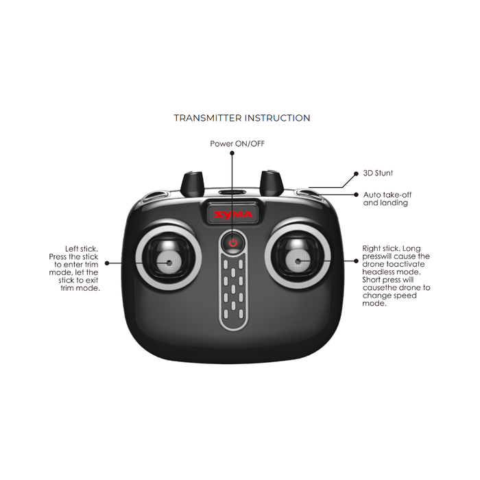 Syma Mini Quadcopter X20P 4 CHANNEL