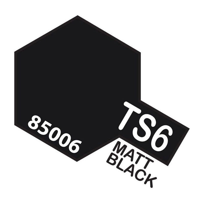 TAMIYA TS-6 Lacquer Spray Paint 100ml - MATT BLACK