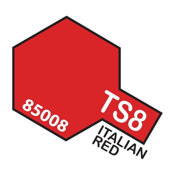 TAMIYA TS-8 Lacquer Spray 100ml - ITALIAN RED
