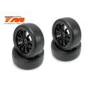 Team Magic 1/10 Touring mounted rubber (4pcs Black) E4JR