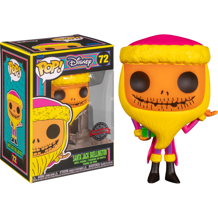 The Nightmare Before Christmas - Santa Jack Skellington Blacklight Pop! Vinyl Figure