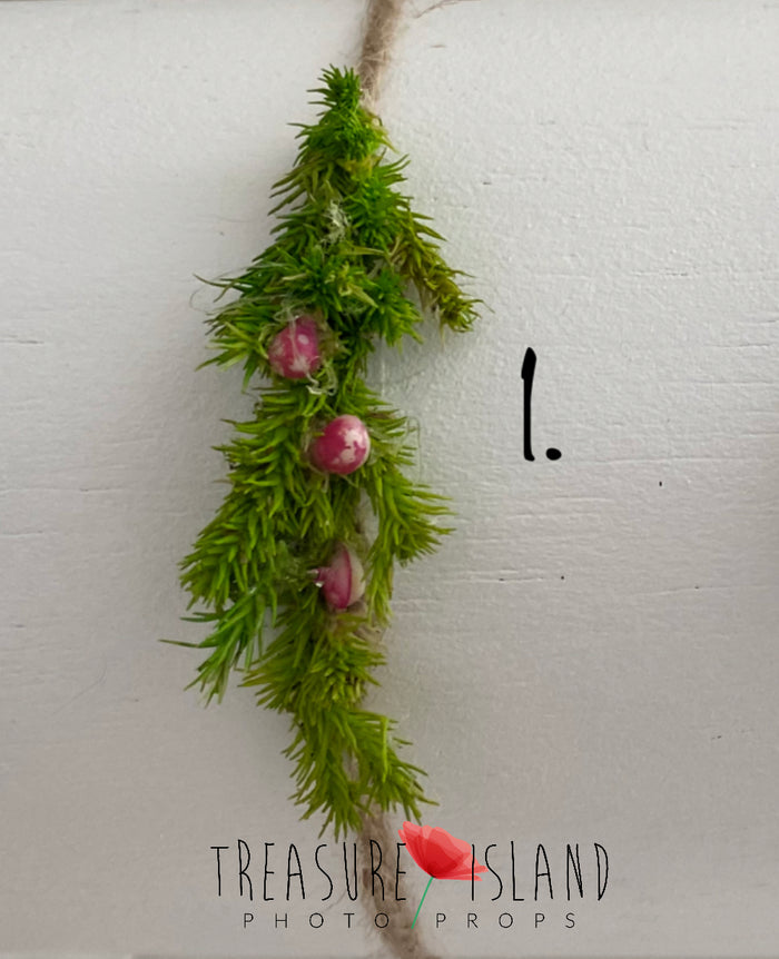 Tiny Forest - Newborn Botanical Tieback | 3 Designs