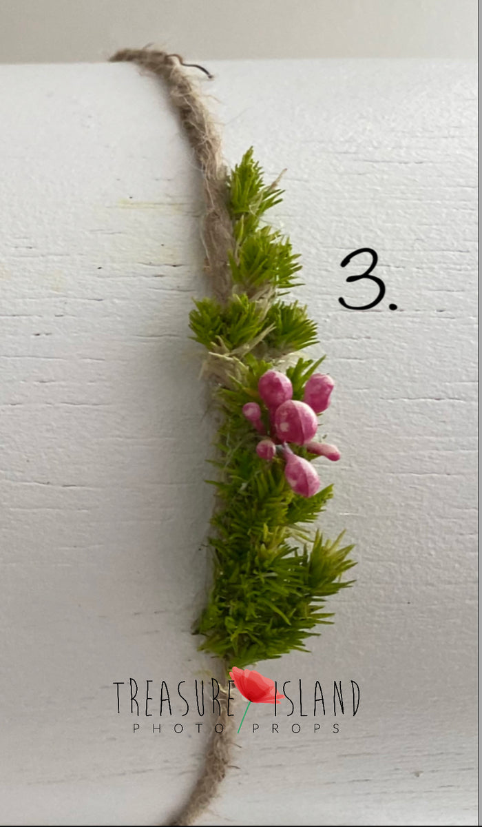Tiny Forest - Newborn Botanical Tieback | 3 Designs