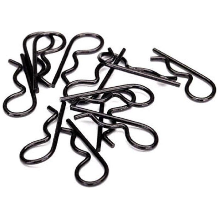 TRAXXAS BODY CLIPS HEAVY DUTY BLK (12)