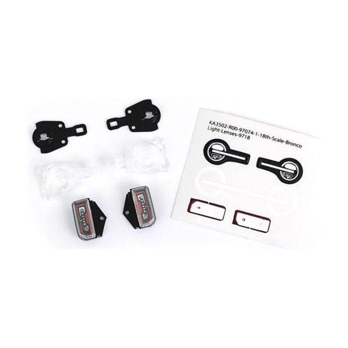 TRAXXAS LED LENSES BODY FRONT & REAR (COMPLETE SET) (FITS #9711 BODY) - 9718