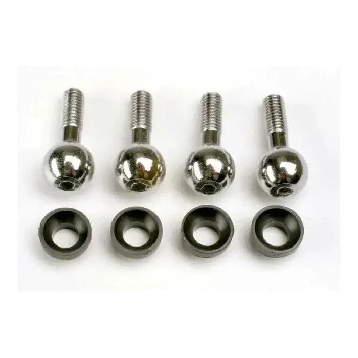 Traxxas Pivot Balls w/ Cap Bushings 4Pcs