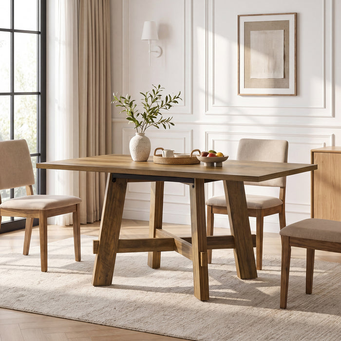 Tribesigns 47-Inch Dining Table, Cross Brace Kitchen Table for 4