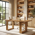 Tribesigns 63-Inch Executive Desk, Large Solid Wood Desk for Home Office