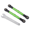 T/XAS CAMBER LINKS, FRONT (TUBES GREEN 7075-T6 Aluminum)