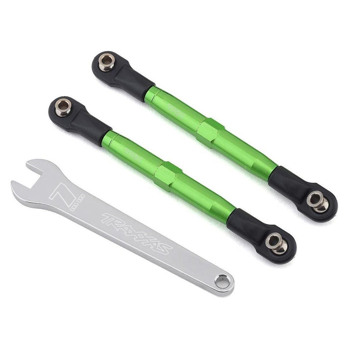 T/XAS CAMBER LINKS, FRONT (TUBES GREEN 7075-T6 Aluminum)