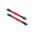 T/XAS CAMBER LINKS, REAR (TUBES RED-ANOD, 7075-T6 ALUM)