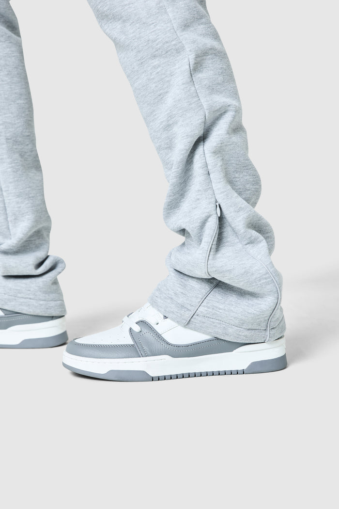 Uniform Flare Tracksuit - Grey Marl