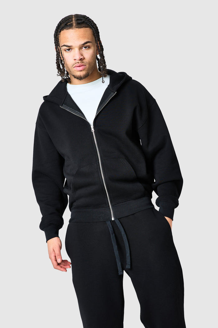 Uniform Zip Hood - Black