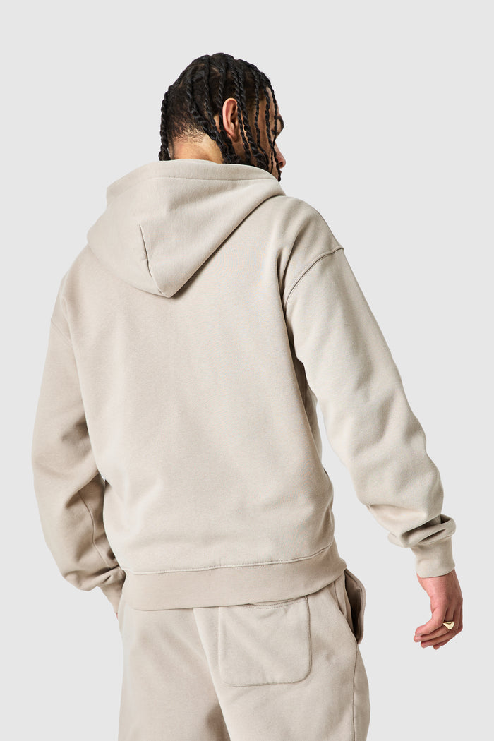 Uniform Zip Hood - Grey Stone