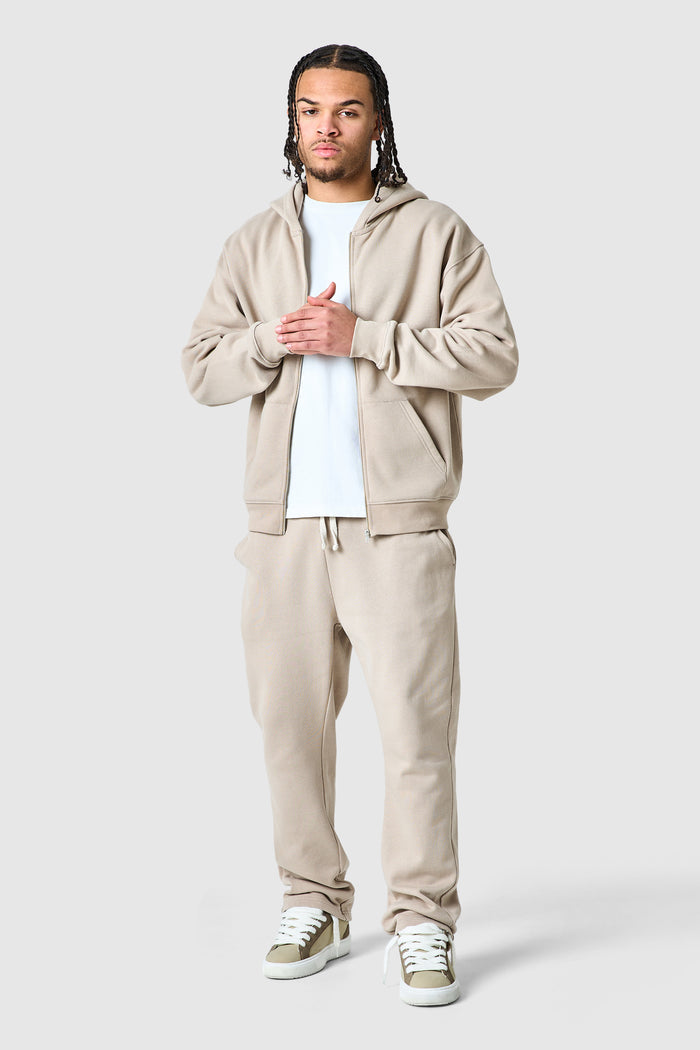 Uniform Zip Hood - Grey Stone