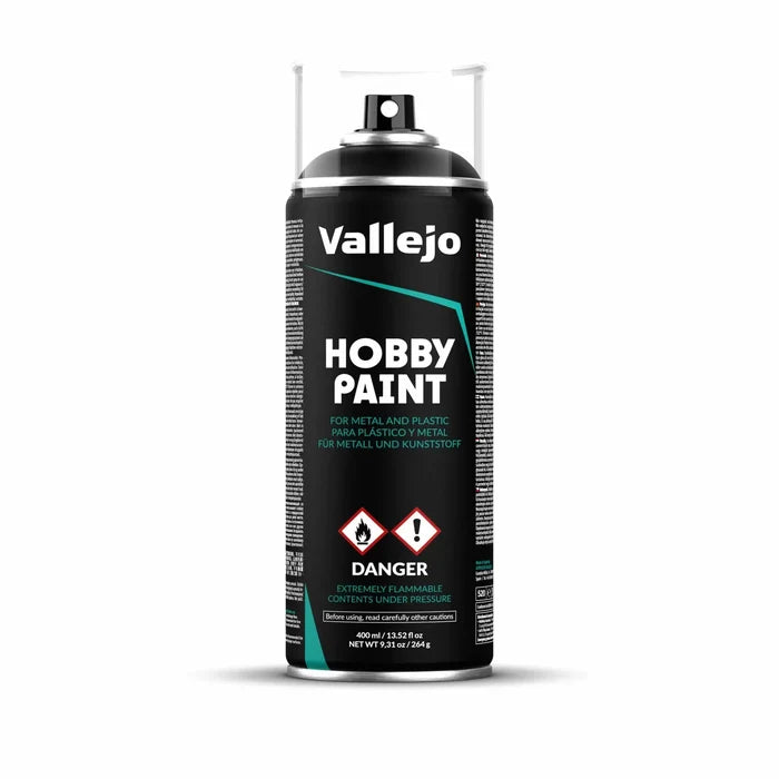 Vallejo Aerosol Spray Primer - Black 400ml