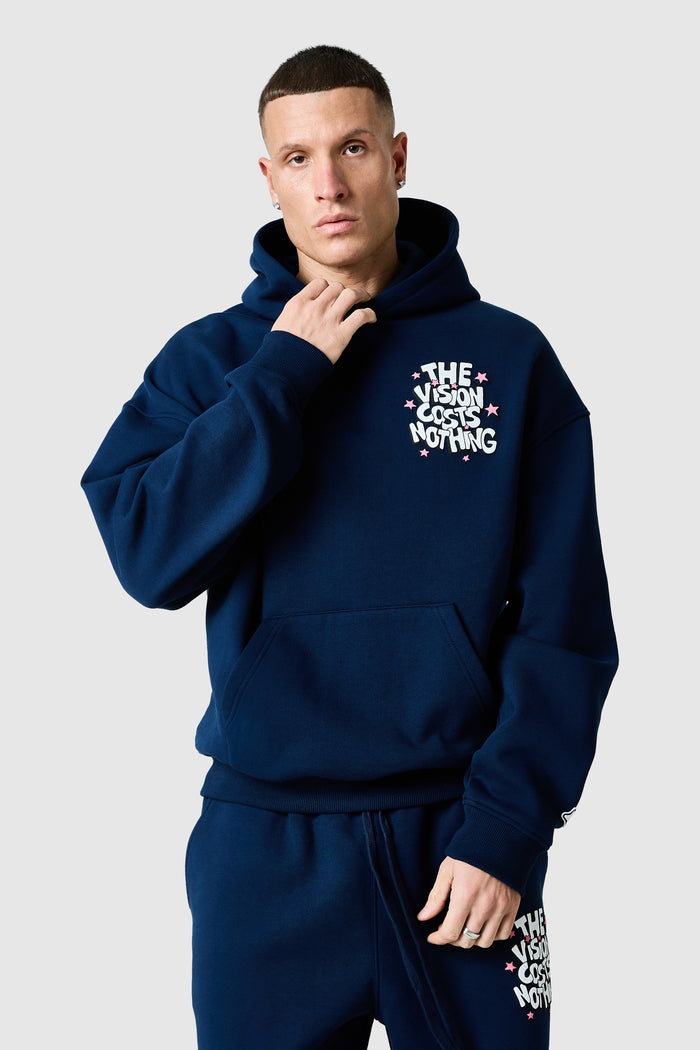 Vision Costs Nothing Hood - Blue