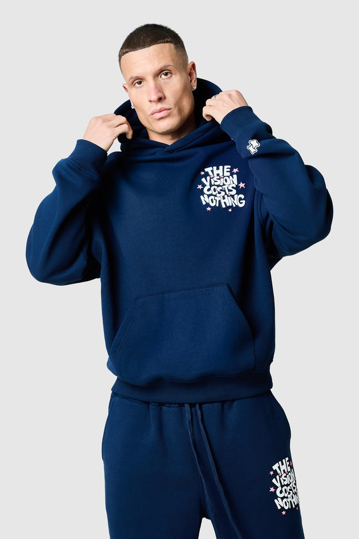 Vision Costs Nothing Hood - Blue