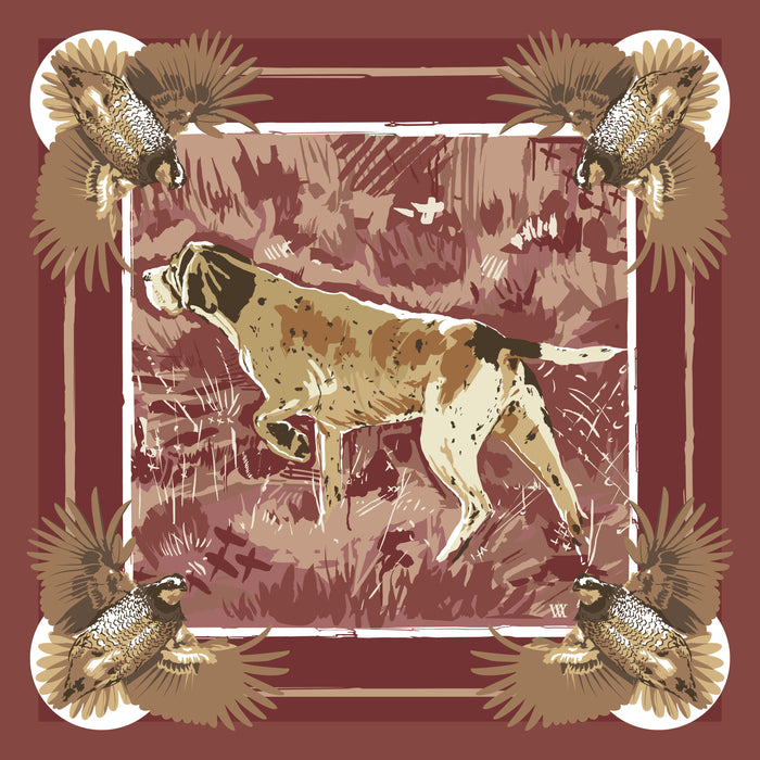 Wine Pointing Strong Pocket Square