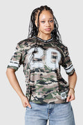 Womens All Star Jersey - Green Camo