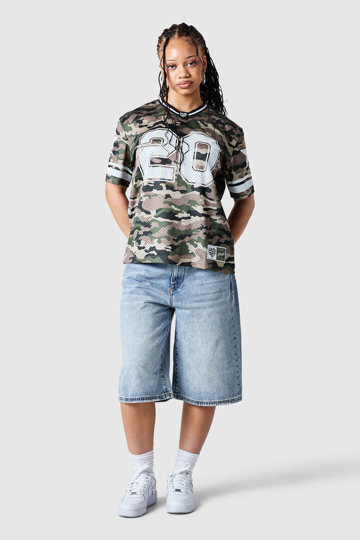 Womens All Star Jersey - Green Camo