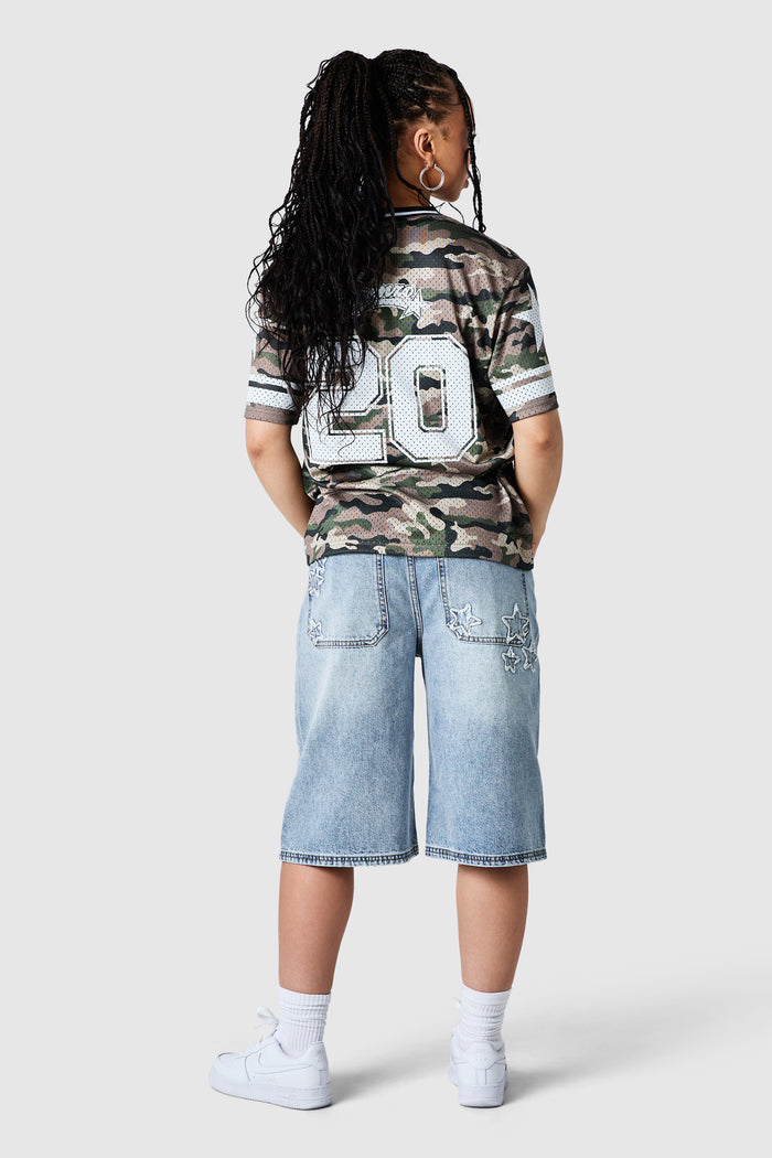 Womens All Star Jersey - Green Camo