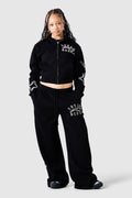 Womens Camo College Tracksuit - Black