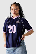 Womens No.20 Football Shirt - Indigo Ocean
