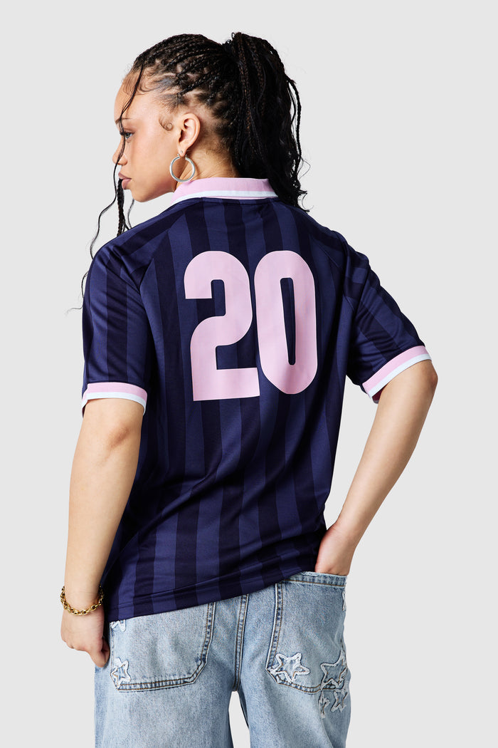 Womens No.20 Football Shirt - Indigo Ocean