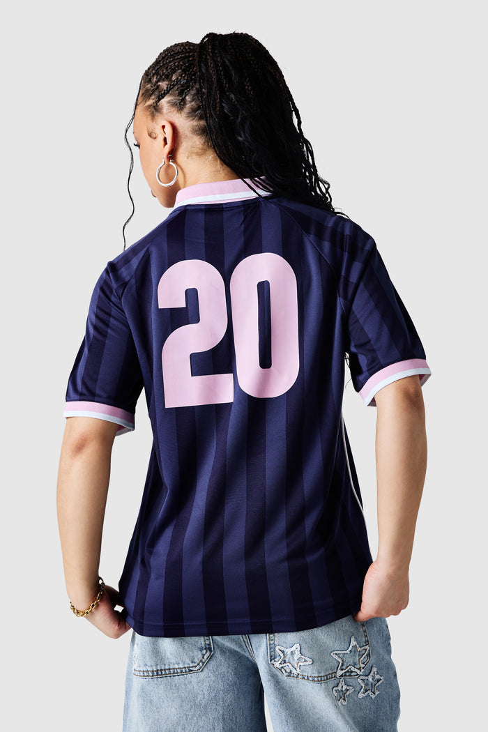 Womens No.20 Football Shirt - Indigo Ocean