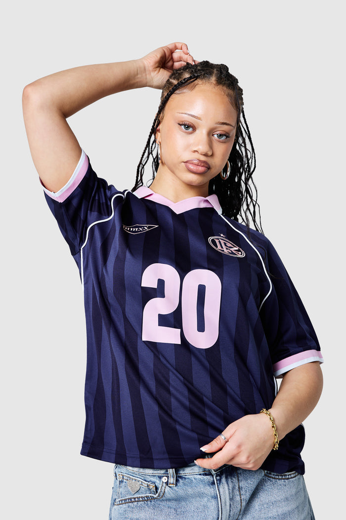 Womens No.20 Football Shirt - Indigo Ocean