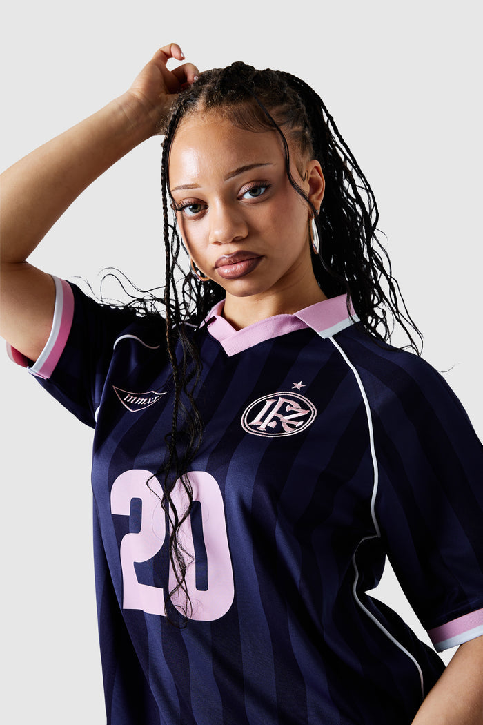 Womens No.20 Football Shirt - Indigo Ocean